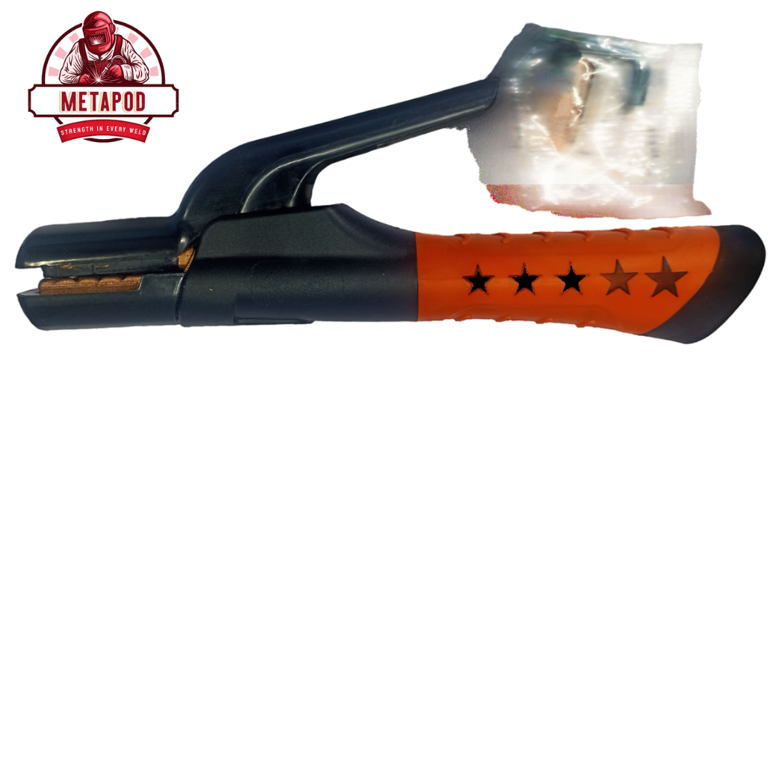 METAPOD® Heavy-Duty Welding Electrode Holder | 600–800 Amp | Heat Resistant Insulated Handle | Strong Copper Jaw Grip for ARC Welding Machines