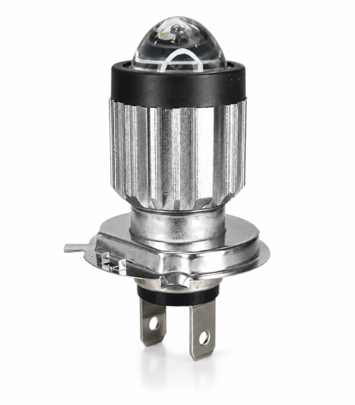 METAPOD H4 LED Projector Headlight Bulb – High Brightness White Light Motorcycle & Scooter Headlamp