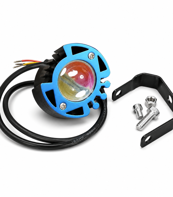 SSLG Single Lens LED Auxiliary Spotlight for Motorcycle, Bike & Scooter | High Power Projector Fog Light (Copy)